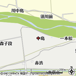 福島県福島市桜本（中島）周辺の地図
