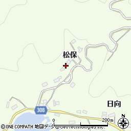 福島県福島市渡利松保周辺の地図