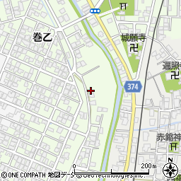 新潟県新潟市西蒲区巻乙1847-1周辺の地図