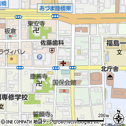 福島中町郵便局 ＡＴＭ周辺の地図