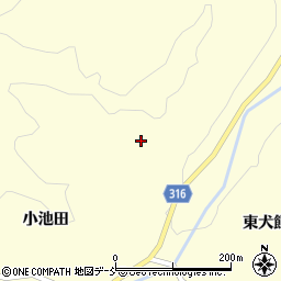 福島県伊達市月舘町布川西犬飼周辺の地図