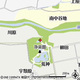 福島県福島市桜本川原周辺の地図