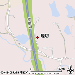 福島県相馬市富沢焼切周辺の地図