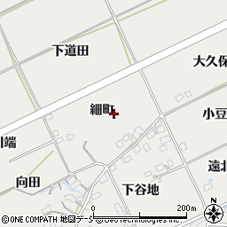 福島県福島市桜本細町周辺の地図
