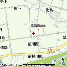 福島県福島市仁井田地蔵前周辺の地図