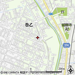 新潟県新潟市西蒲区巻乙1742-15周辺の地図