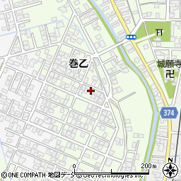新潟県新潟市西蒲区巻乙1742周辺の地図