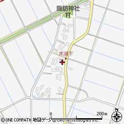 新潟県新潟市南区木滑1148-4周辺の地図