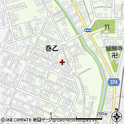 新潟県新潟市西蒲区巻乙1742-18周辺の地図