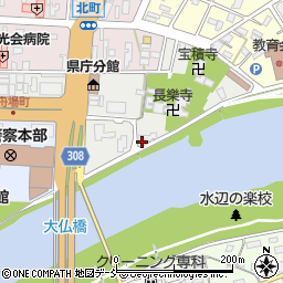 福島県福島市舟場町周辺の地図