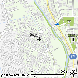 新潟県新潟市西蒲区巻乙1718周辺の地図