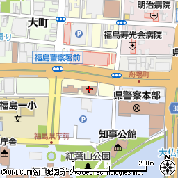 福島警察署東分庁舎周辺の地図