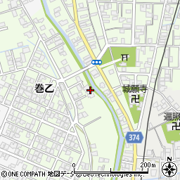 新潟県新潟市西蒲区巻乙1834周辺の地図