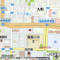 七十七銀行福島支店 ＡＴＭ周辺の地図