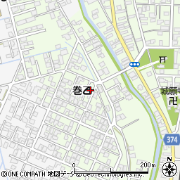 新潟県新潟市西蒲区巻乙1719周辺の地図