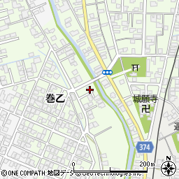 新潟県新潟市西蒲区巻乙1830-2周辺の地図