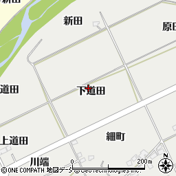 福島県福島市桜本（下道田）周辺の地図