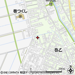 新潟県新潟市西蒲区巻乙1684-1周辺の地図