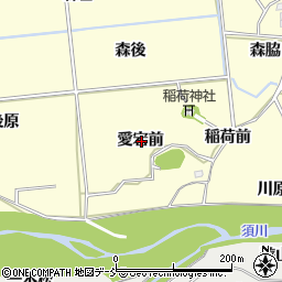 福島県福島市二子塚愛宕前周辺の地図