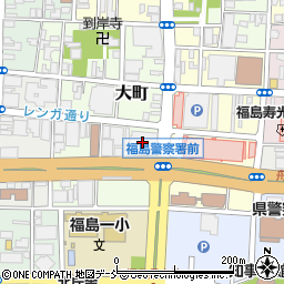 ローソン福島大町店周辺の地図