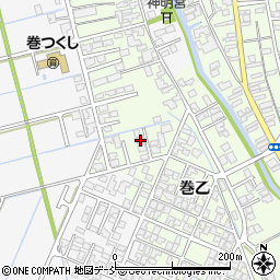 新潟県新潟市西蒲区巻乙1686周辺の地図