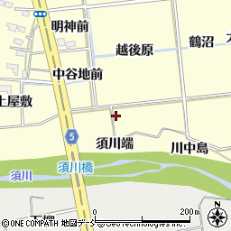 福島県福島市二子塚（須川端）周辺の地図