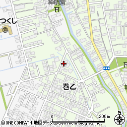 新潟県新潟市西蒲区巻乙1709-9周辺の地図
