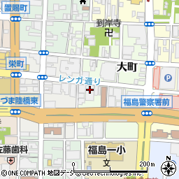 福島栄町郵便局周辺の地図