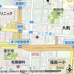 きらやか銀行福島支店 ＡＴＭ周辺の地図