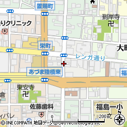 福島県福島市本町周辺の地図