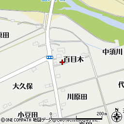 福島県福島市桜本（百目木）周辺の地図