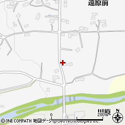 福島県福島市在庭坂日照沢周辺の地図