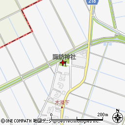 新潟県新潟市南区木滑1216周辺の地図