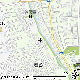 新潟県新潟市西蒲区巻乙1822-4周辺の地図