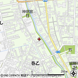新潟県新潟市西蒲区巻乙1822-1周辺の地図