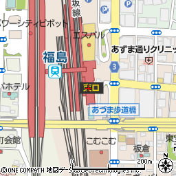 エースコンタクト福島エスパル店周辺の地図