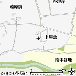 福島県福島市在庭坂上屋敷18周辺の地図