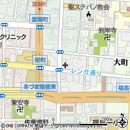 常陽銀行福島支店周辺の地図