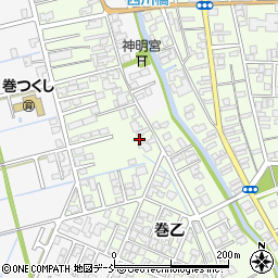 新潟県新潟市西蒲区巻乙1797周辺の地図