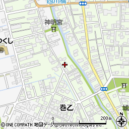 新潟県新潟市西蒲区巻乙1821周辺の地図