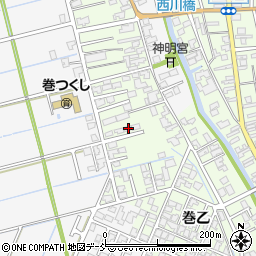 新潟県新潟市西蒲区巻乙1669-8周辺の地図