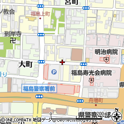 福島県福島市上町周辺の地図