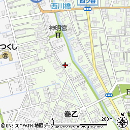 新潟県新潟市西蒲区巻乙1820周辺の地図