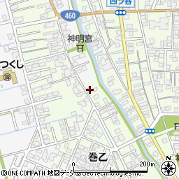 新潟県新潟市西蒲区巻乙1820周辺の地図