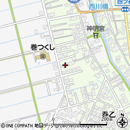 新潟県新潟市西蒲区巻乙1668-6周辺の地図