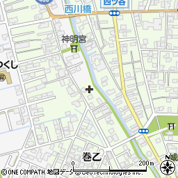 新潟県新潟市西蒲区巻乙1820-7周辺の地図