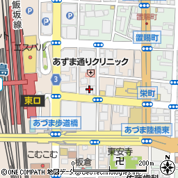 日本の酒と馬の肉 ウマ○ 福島駅前店周辺の地図