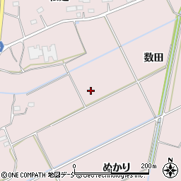 福島県相馬市富沢数田周辺の地図