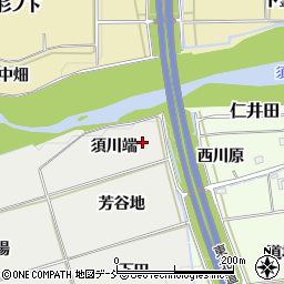 福島県福島市桜本須川端周辺の地図