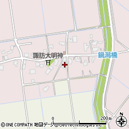 新潟県新潟市南区鍋潟1583周辺の地図